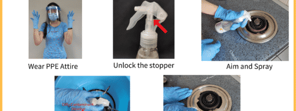 Steps to use Oil Clean Solution
