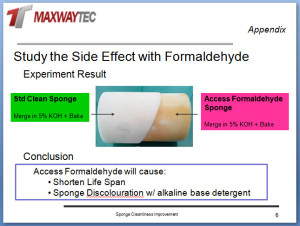 PVA Sponge with Formaldehyde