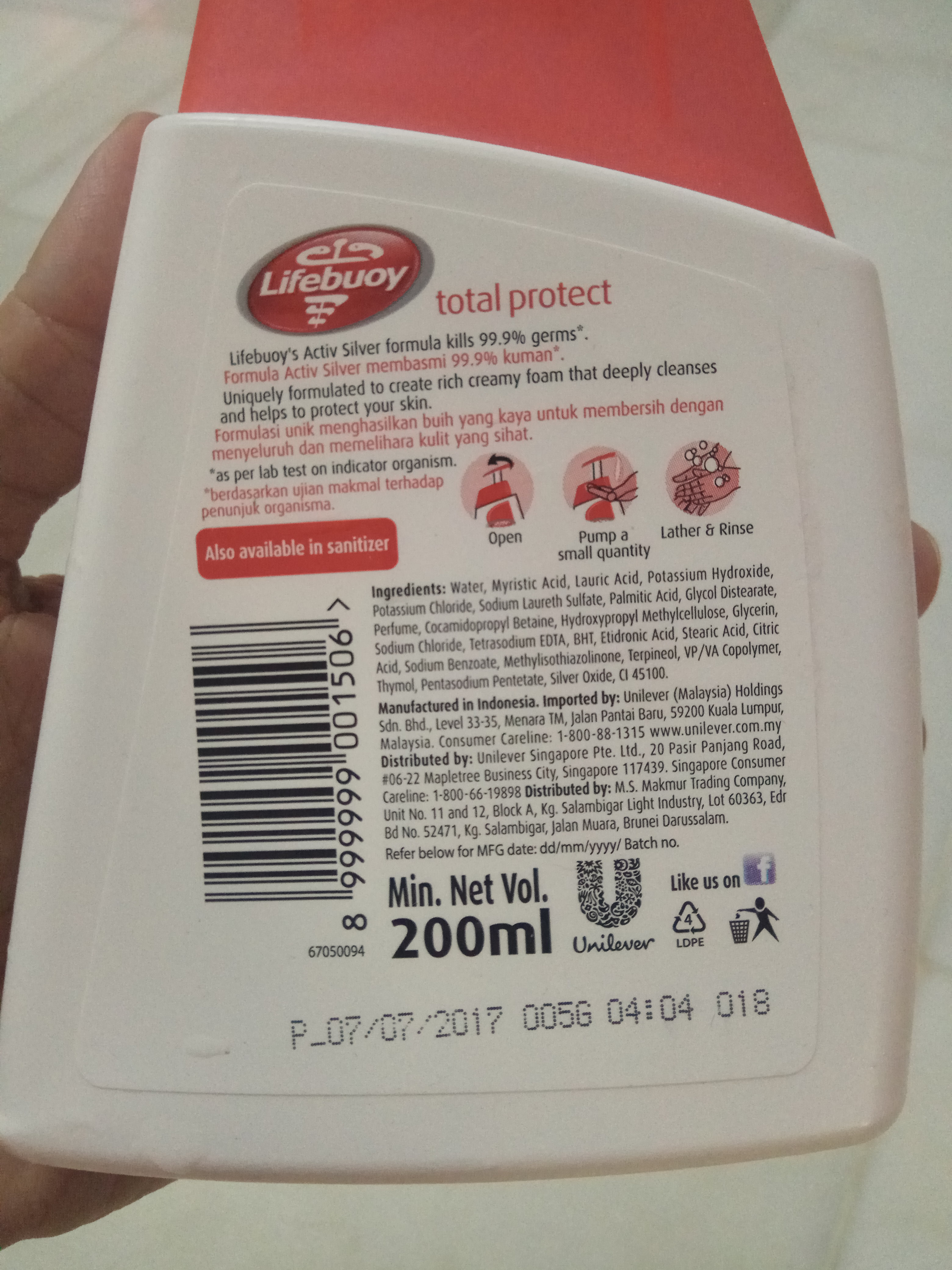 Liquid Hand Cleaning Detergent Formulation Specilize in Industry