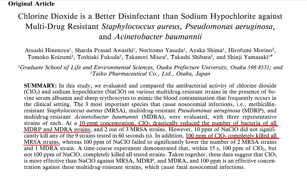 Is Chlorine Dioxide Solution and Bleach The Same? Specilize in